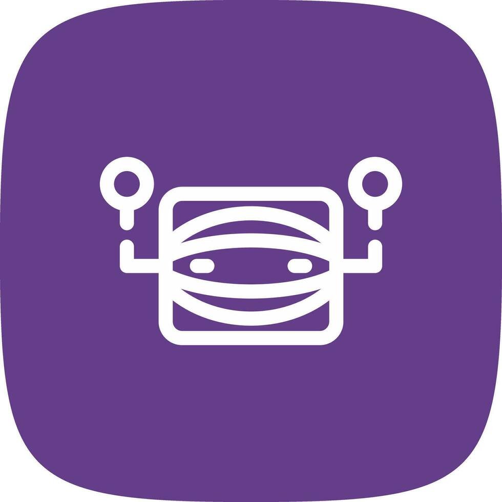 Virtual Assistant Creative Icon Design vector