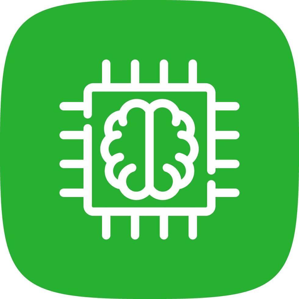 Super Brain Creative Icon Design vector
