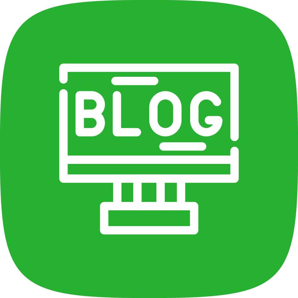 Blogging Creative Icon Design vector