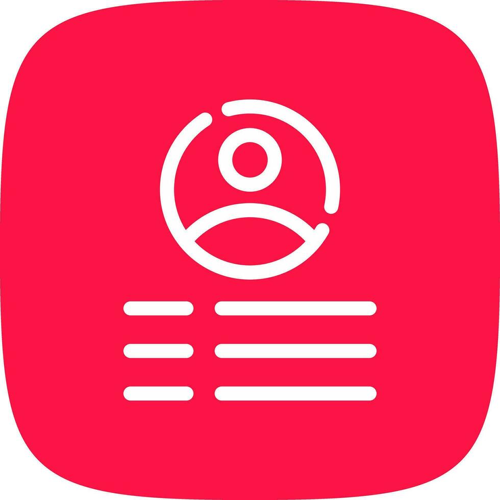 Profile Creative Icon Design vector