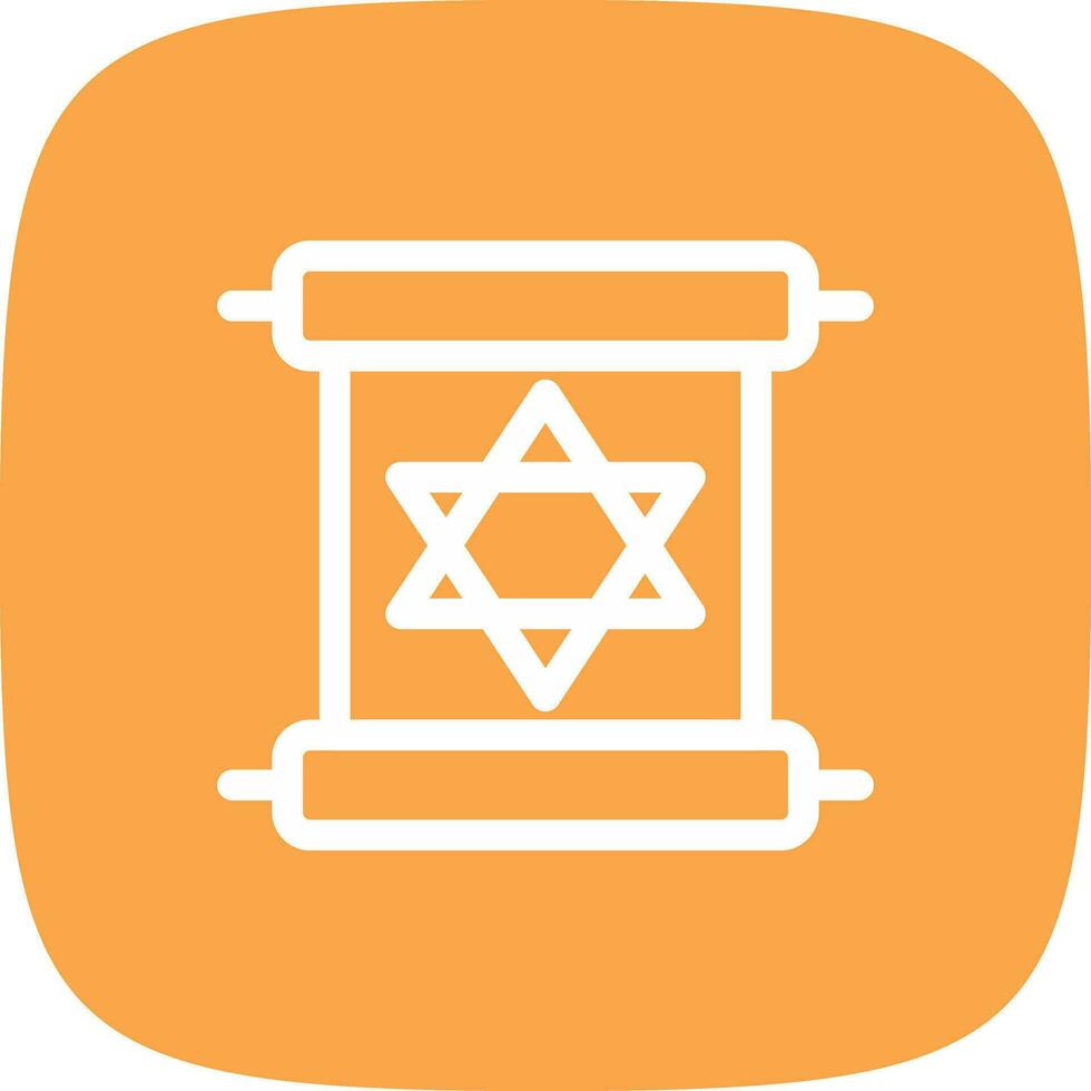 Scroll torah Creative Icon Design vector