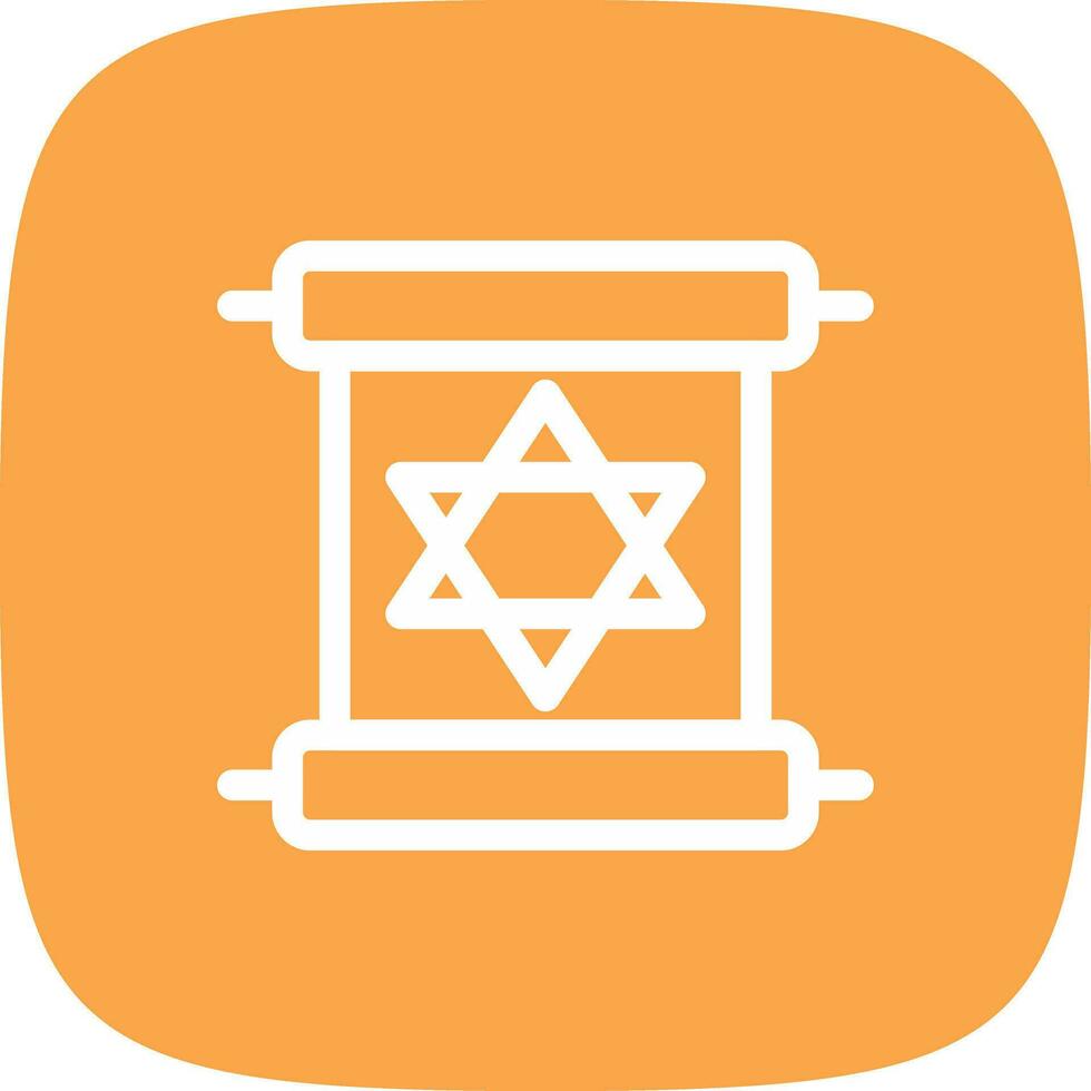 Scroll torah Creative Icon Design vector