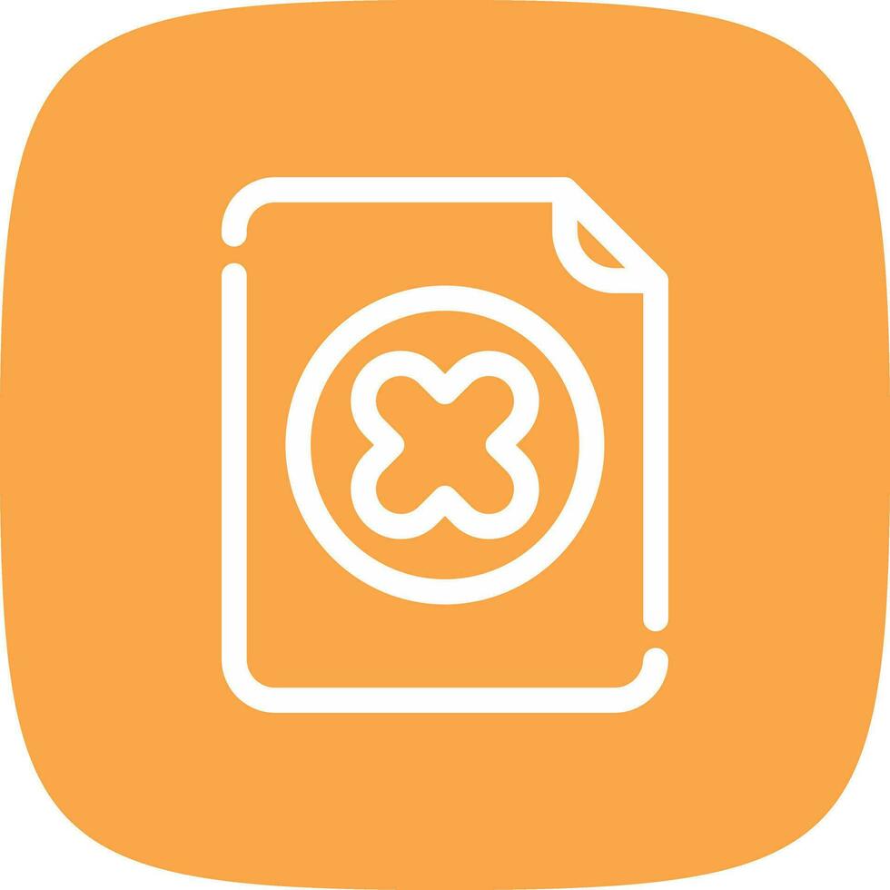 Delete File Creative Icon Design vector