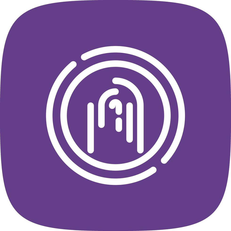 Fingerprint Creative Icon Design vector