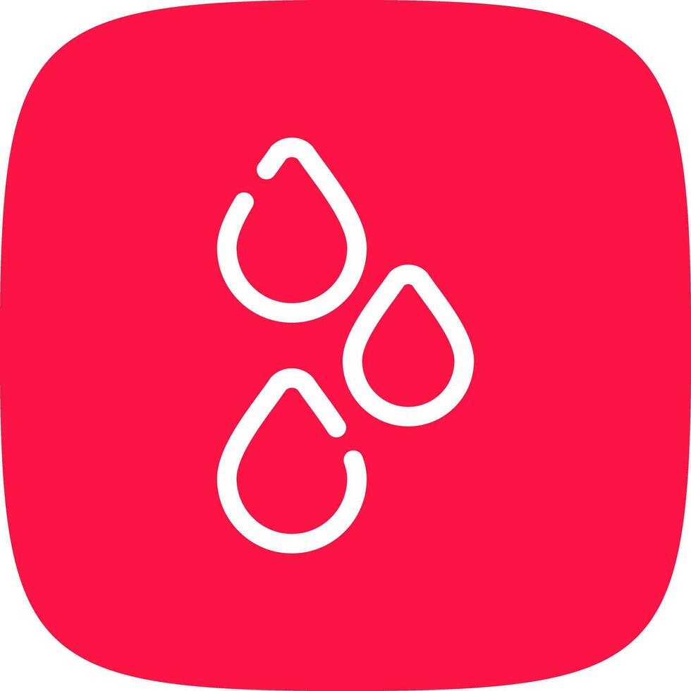 Raindrops Creative Icon Design vector