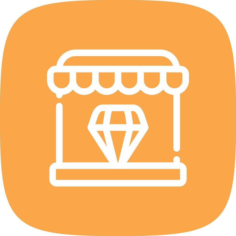 Diamond Shop Creative Icon Design vector