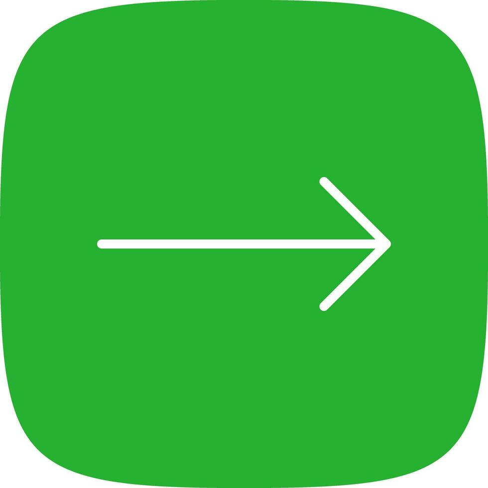 Right Arrow Creative Icon Design vector