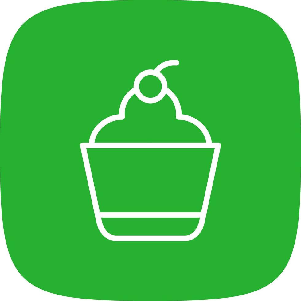 Cupcake Creative Icon Design vector