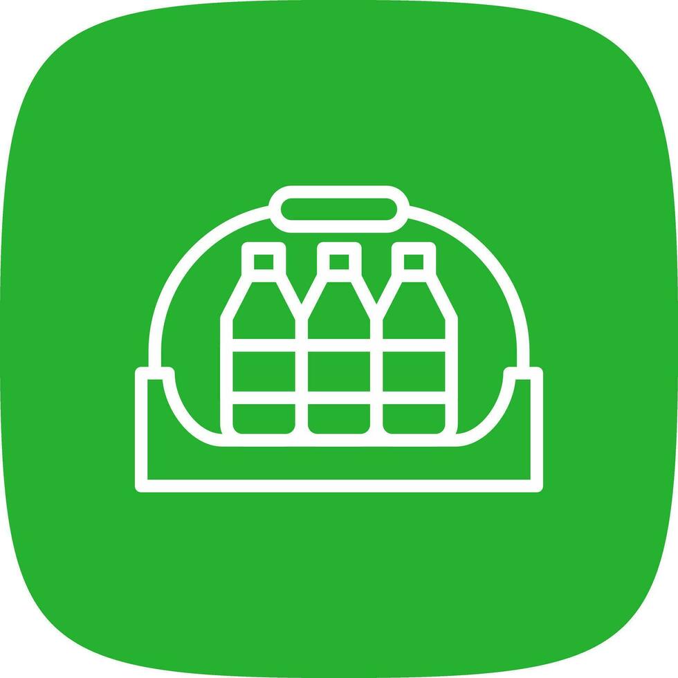 Bottle shelf Creative Icon Design vector