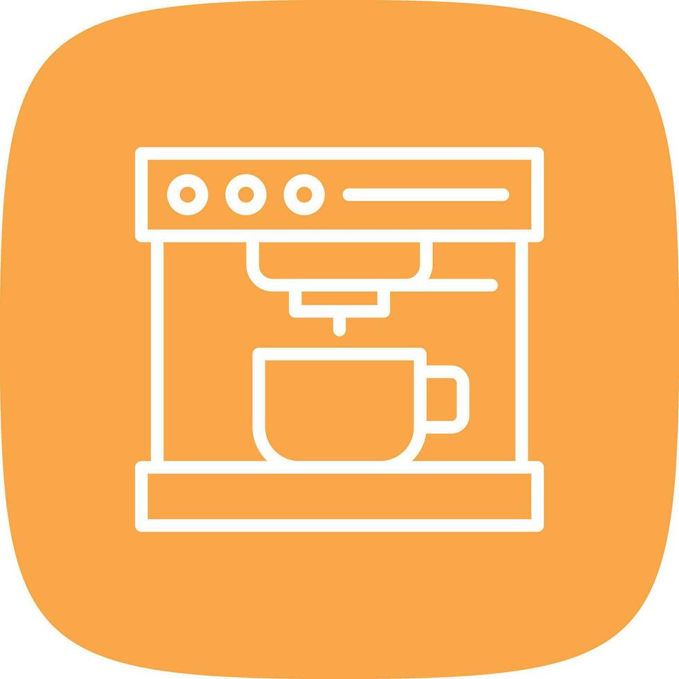 Coffee Machine Creative Icon Design vector