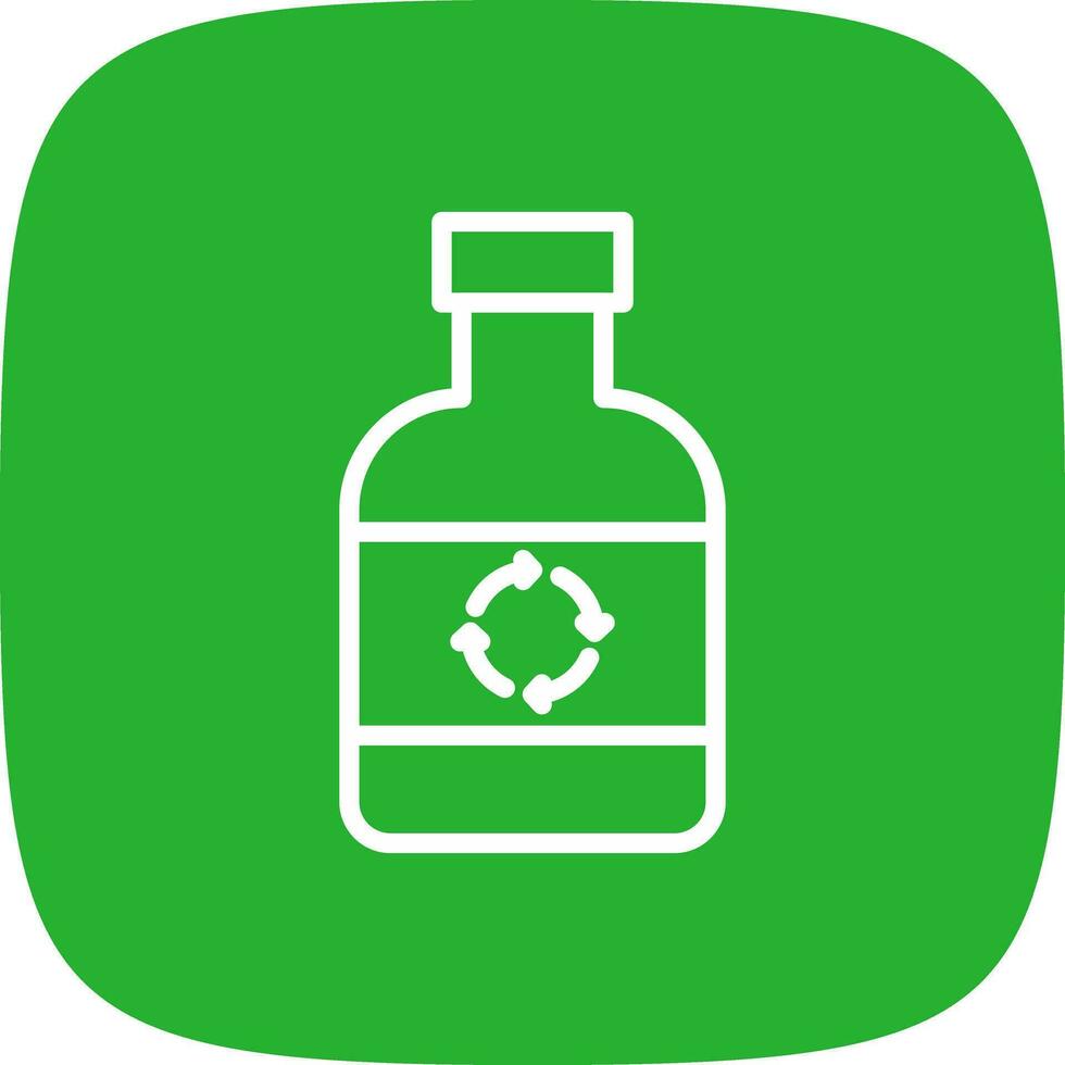 Ecological Bottle Creative Icon Design vector