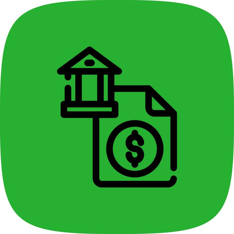 Bank Account Creative Icon Design vector