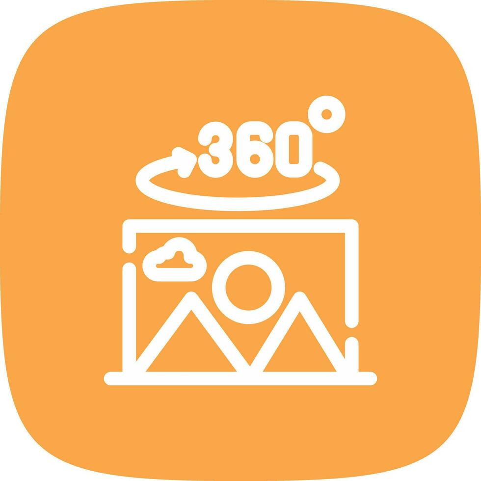 360 Degree Photo Creative Icon Design vector