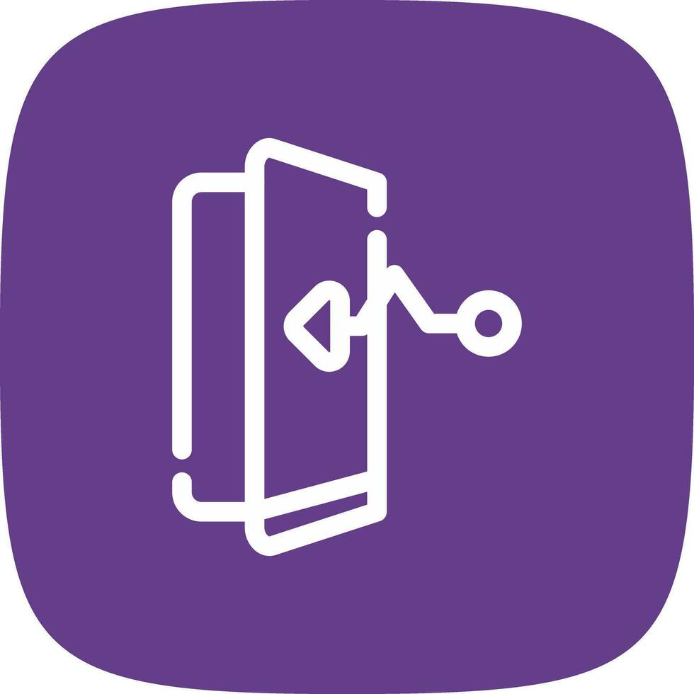 Exit Strategy Creative Icon Design vector