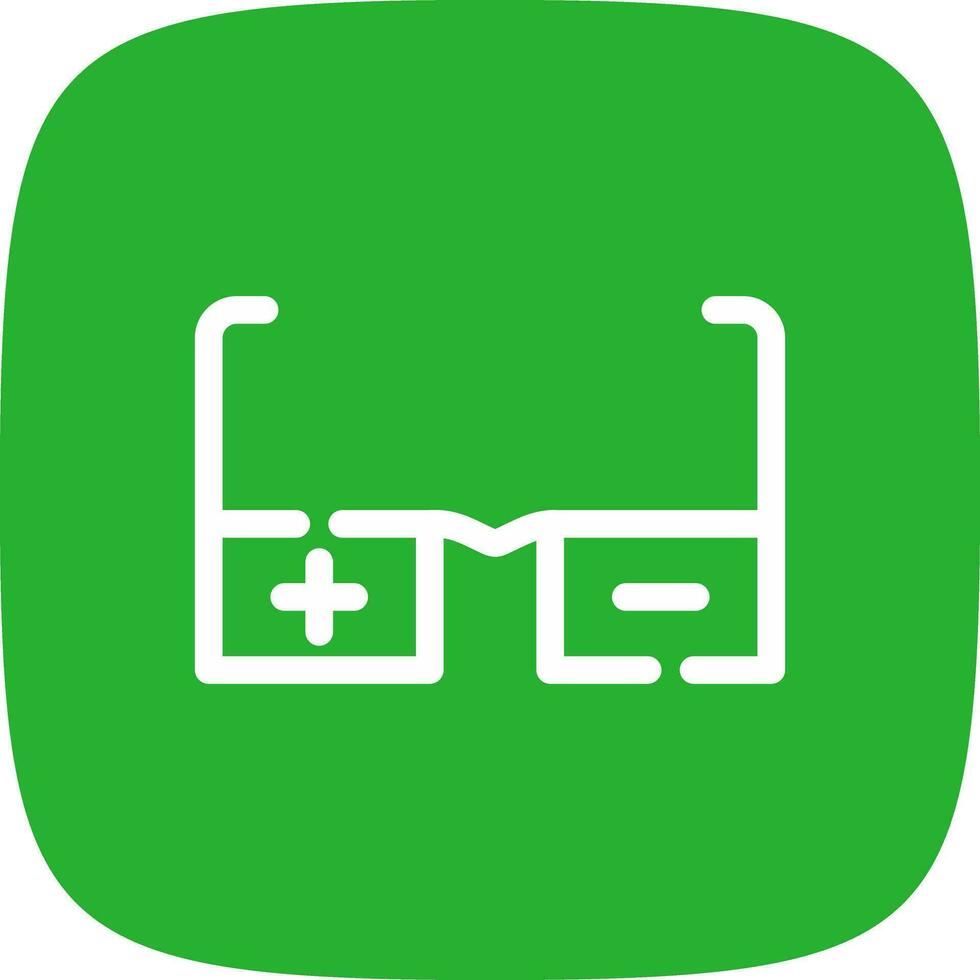 Glasses Prescription Creative Icon Design vector