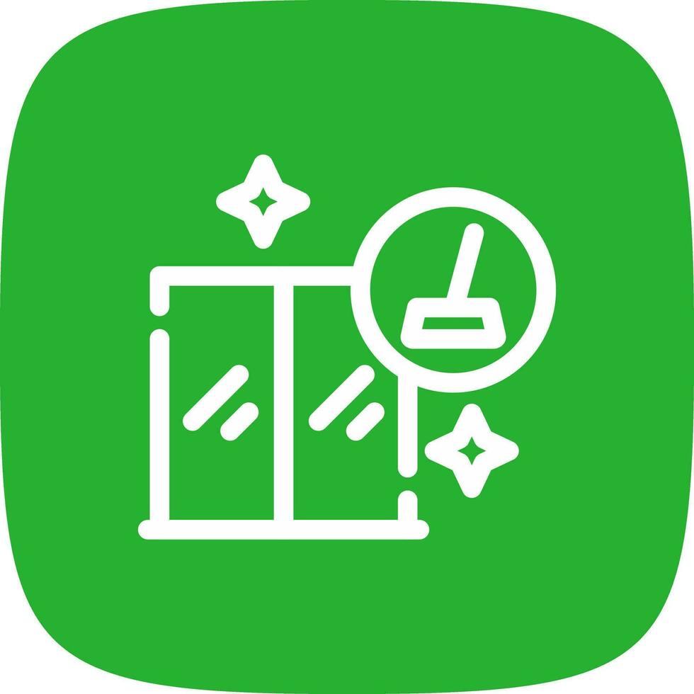 Window Cleaning Creative Icon Design vector