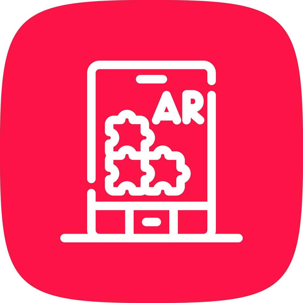 Ar Puzzle Creative Icon Design vector