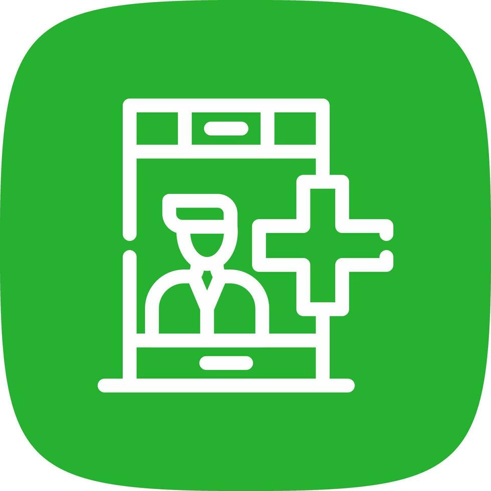 Medical Ecommerce Provider Creative Icon Design vector
