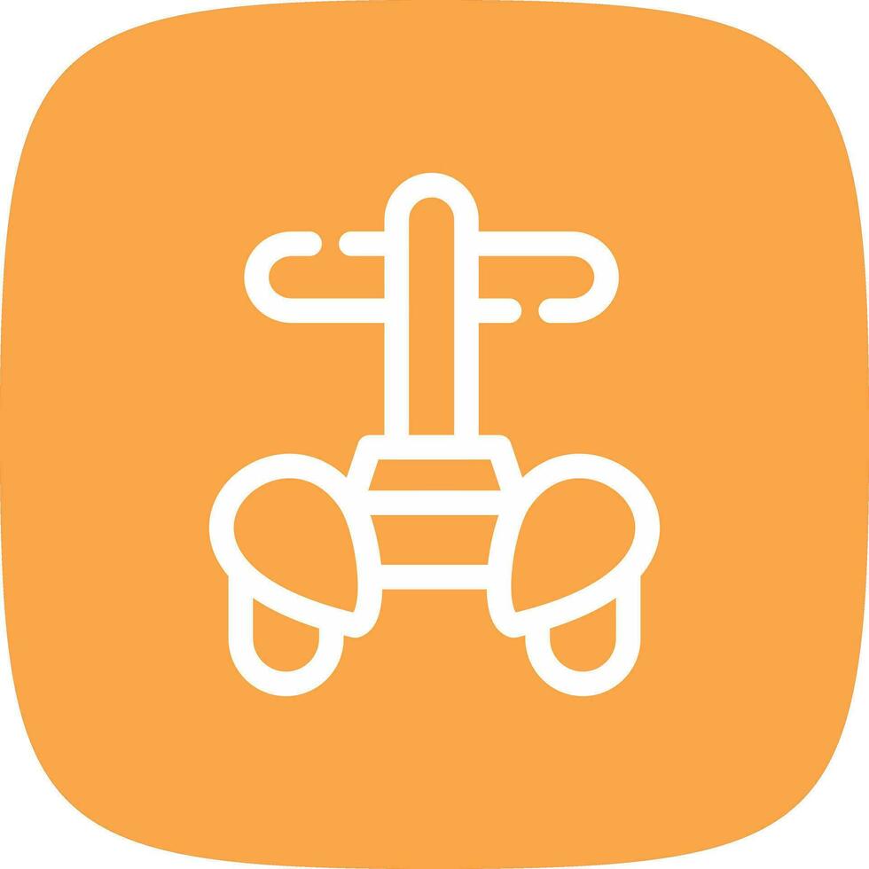 Police Segway Creative Icon Design vector