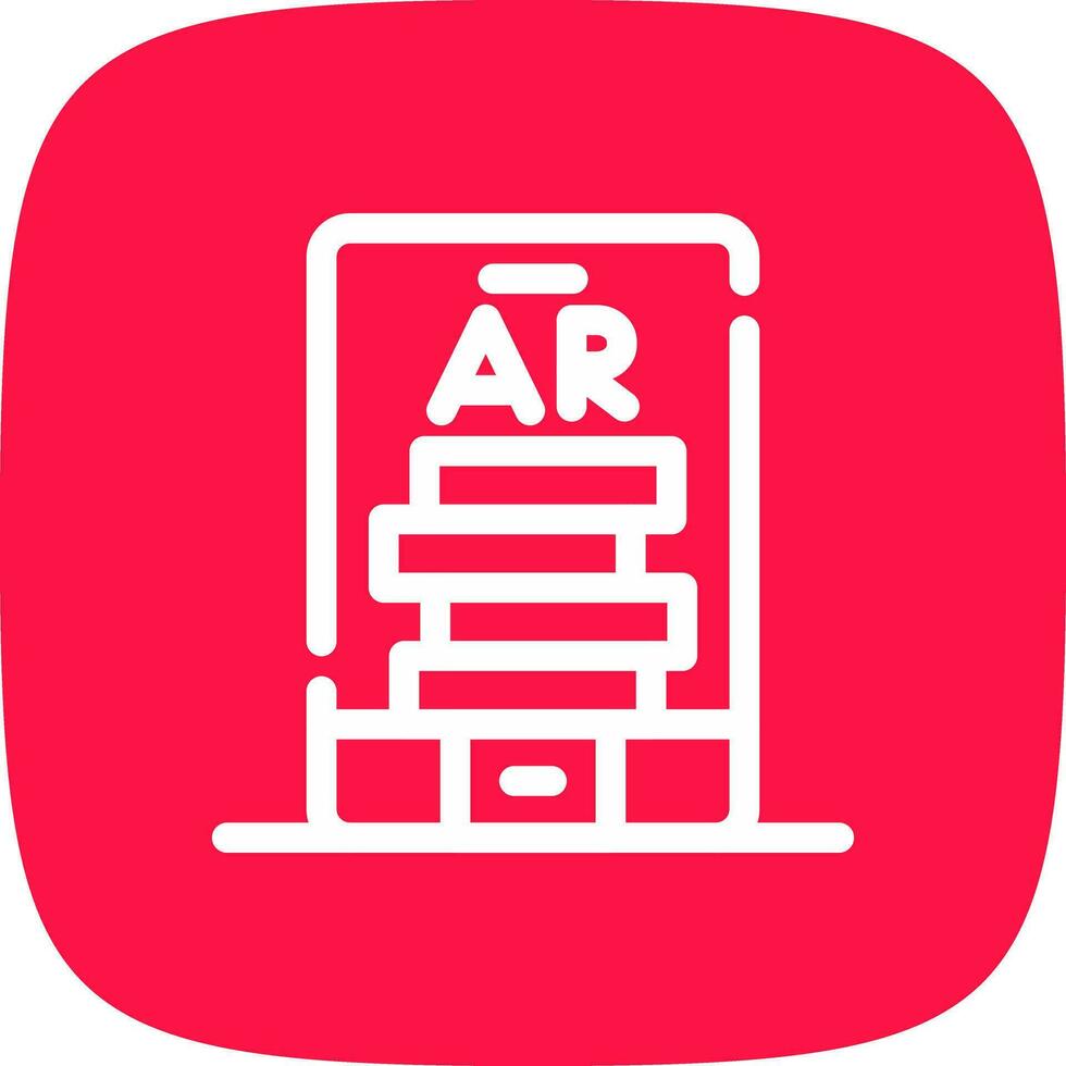 Ar Tumbling Blocks Creative Icon Design vector