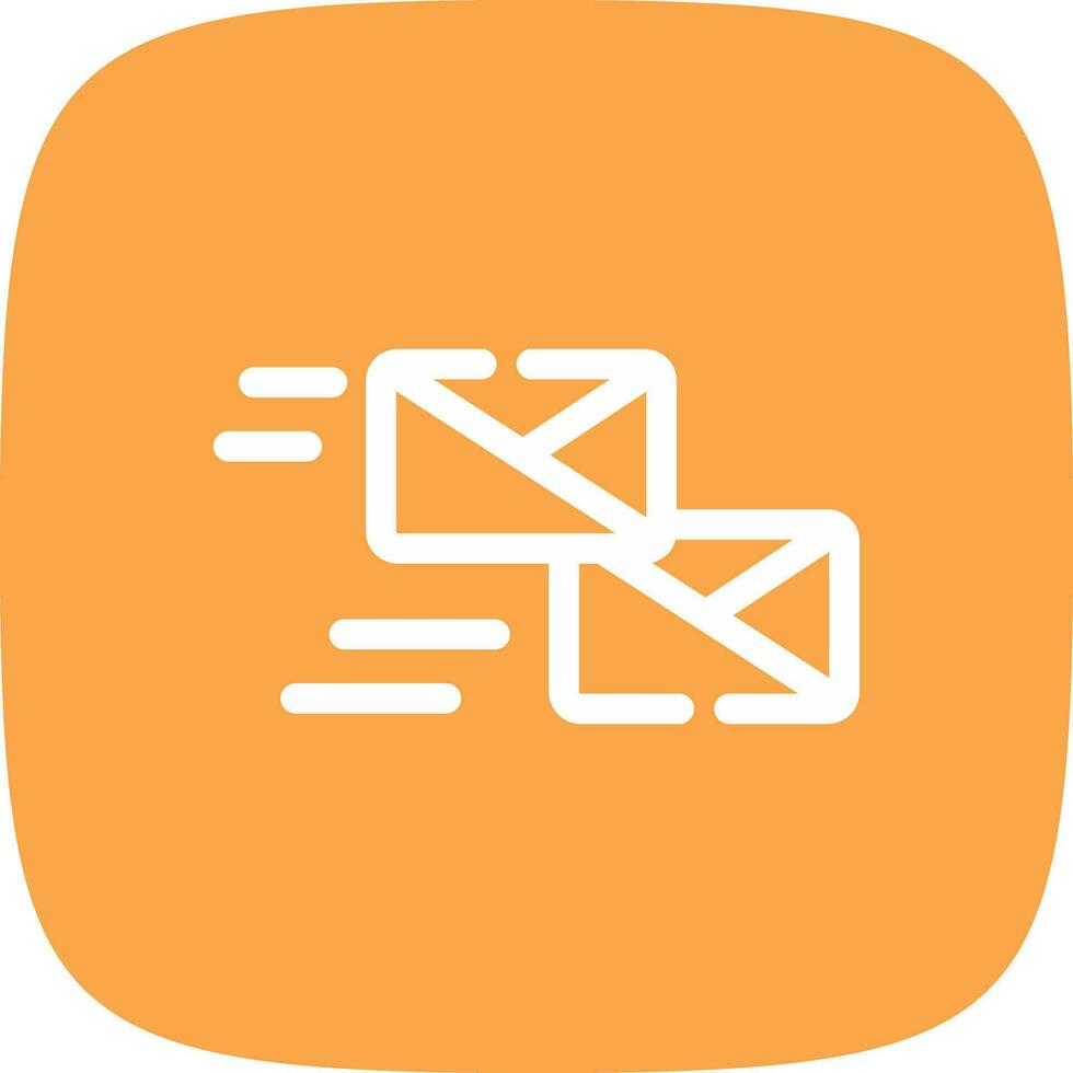Mass Mailing Creative Icon Design vector