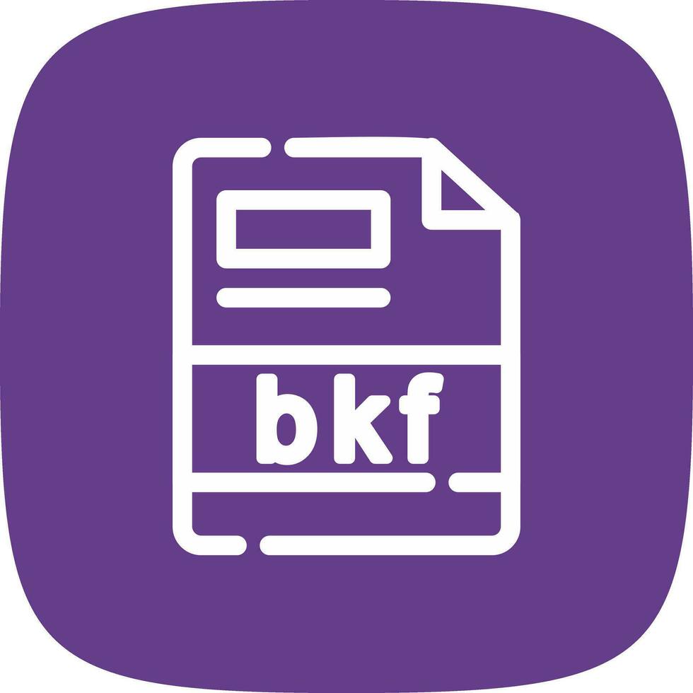 bkf creativo icono diseño vector