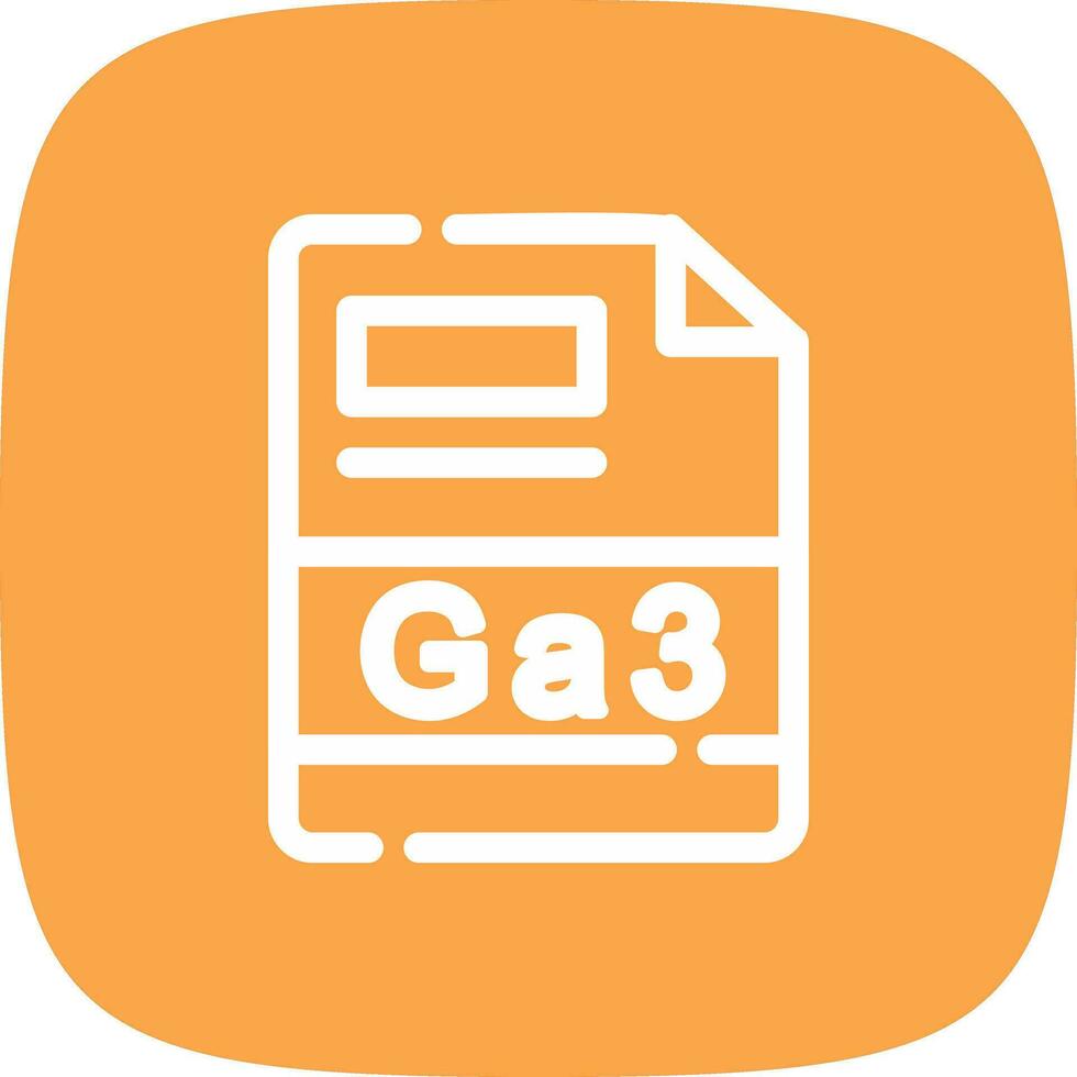 GA3 Creative Icon Design vector