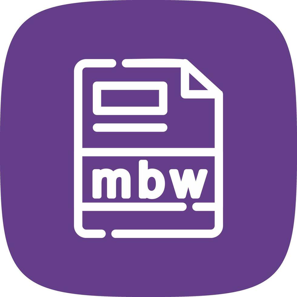 mbw creativo icono diseño vector