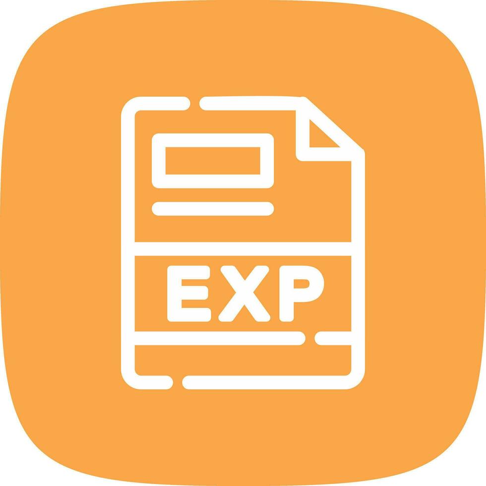EXP Creative Icon Design vector