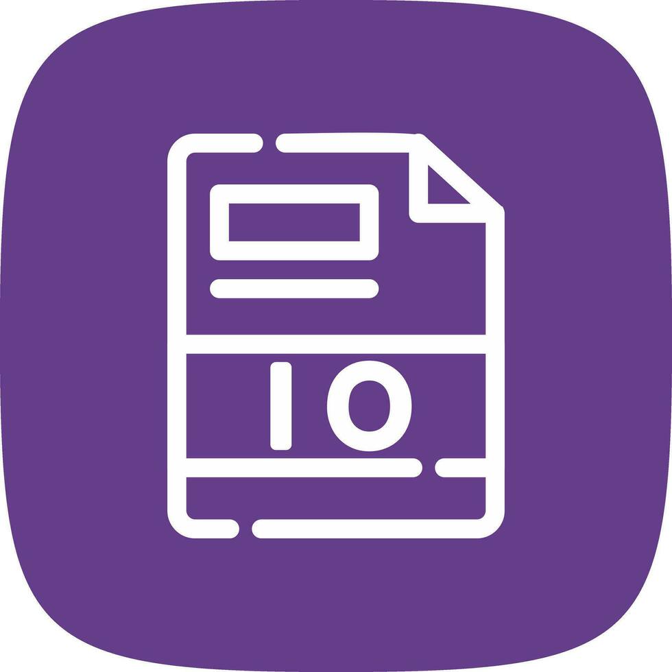 IO Creative Icon Design vector