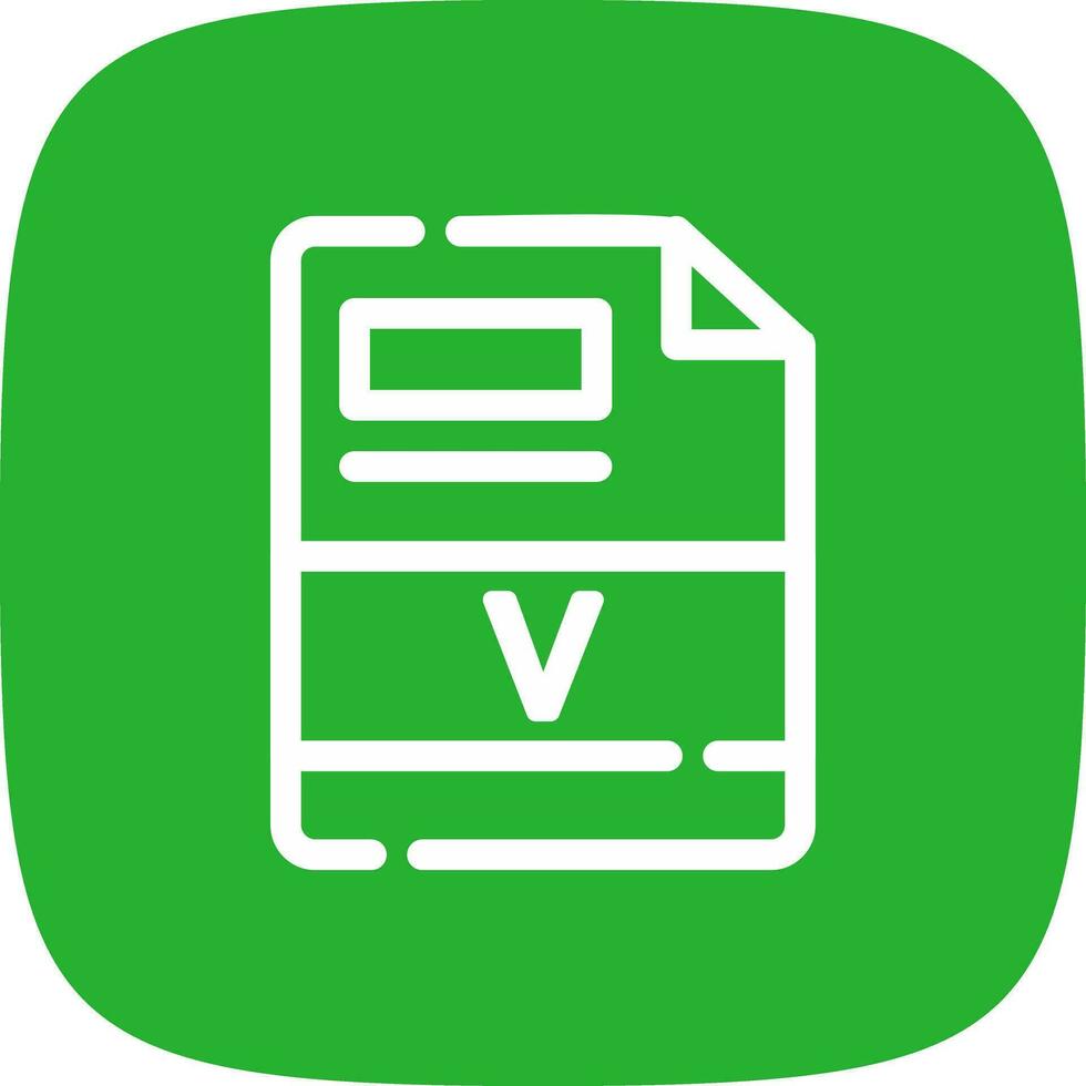 V Creative Icon Design vector