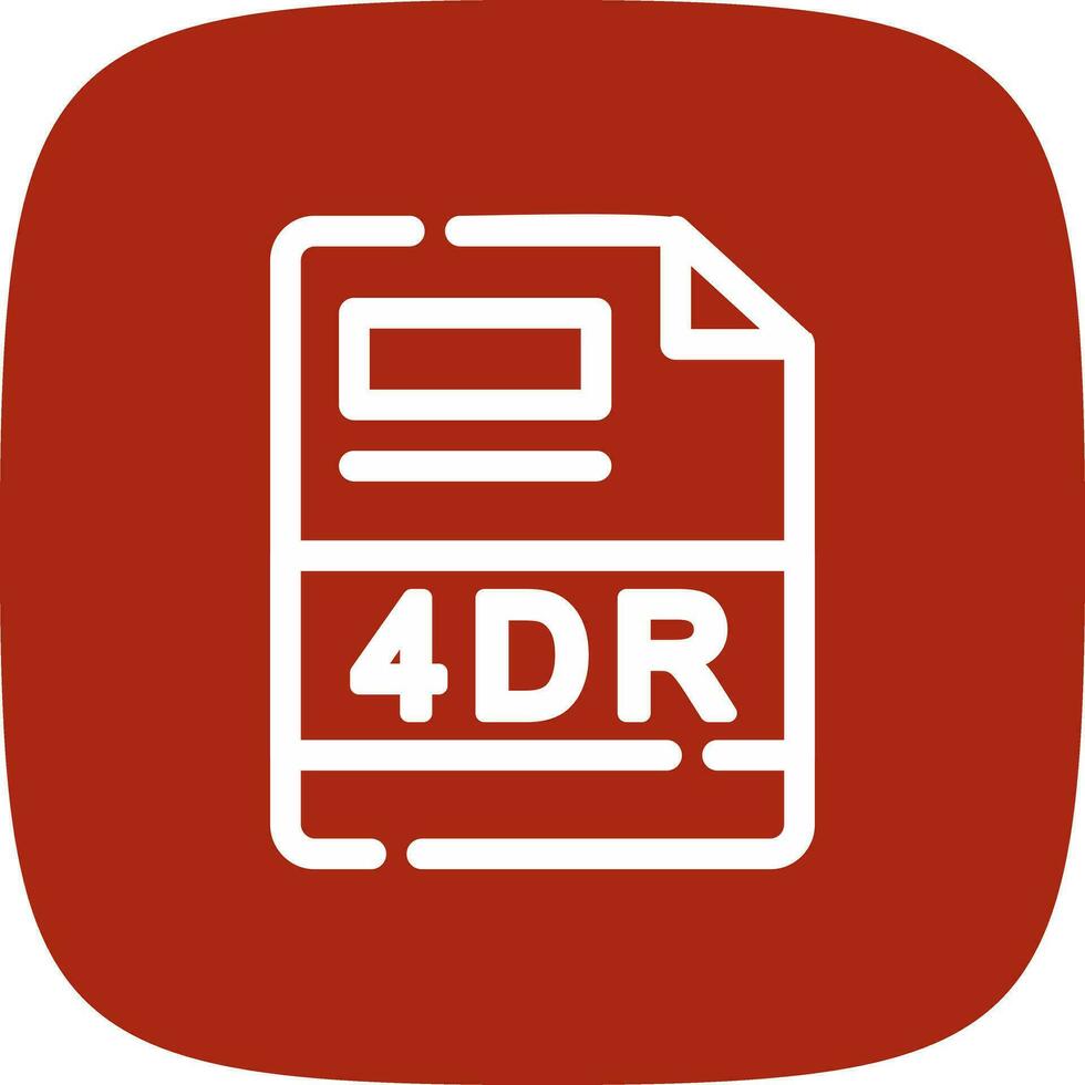 4DR Creative Icon Design vector