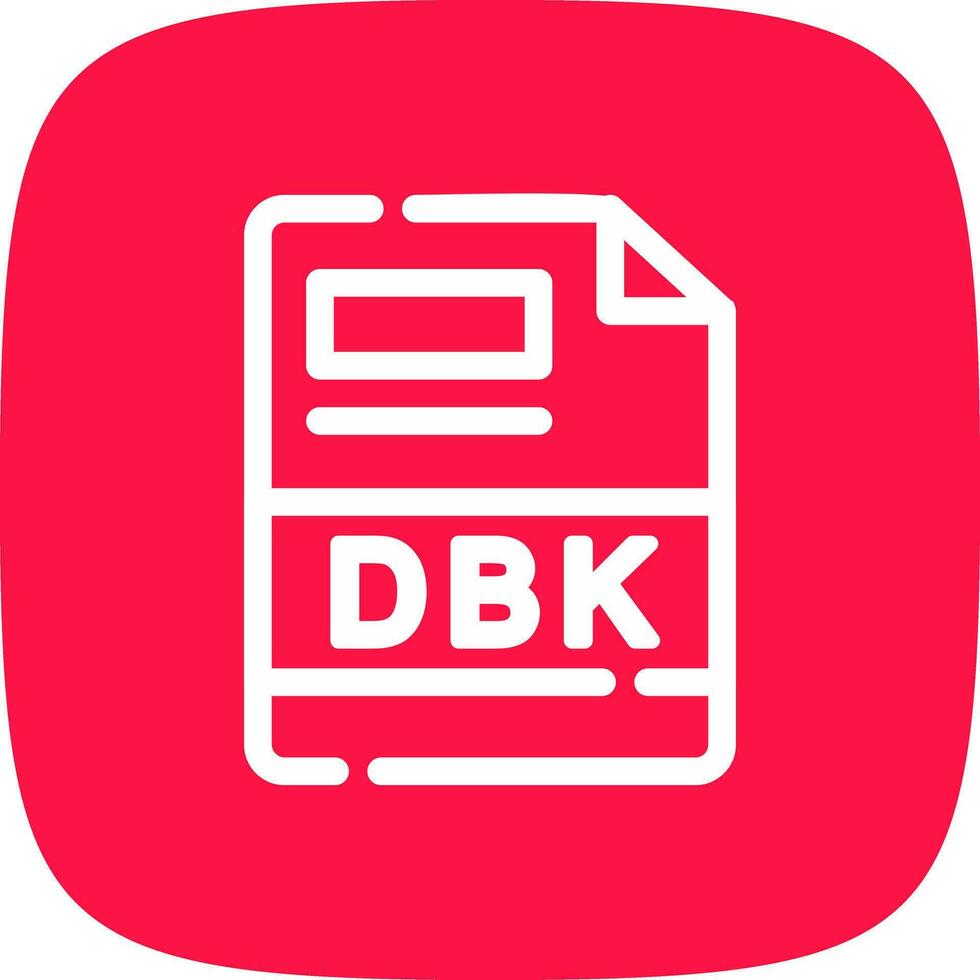 dbk creativo icono diseño vector