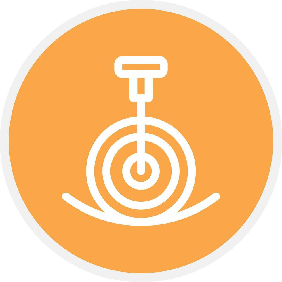 Unicycle Performance Creative Icon Design vector