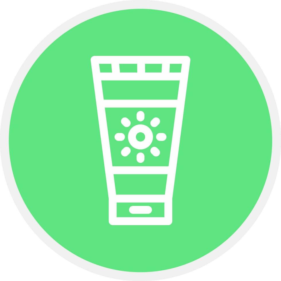 Sunscreen Creative Icon Design vector