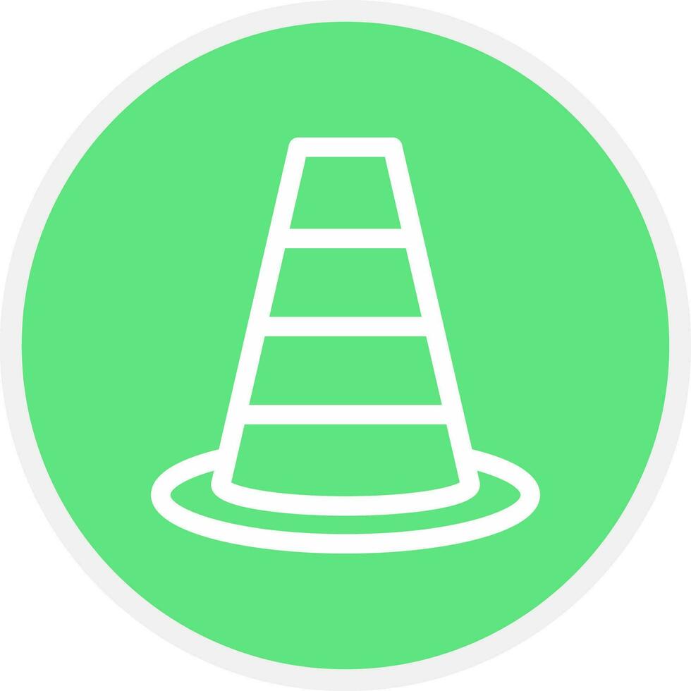 Traffic Cone Creative Icon Design vector