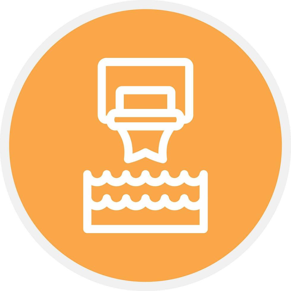 Water Basketball Creative Icon Design vector