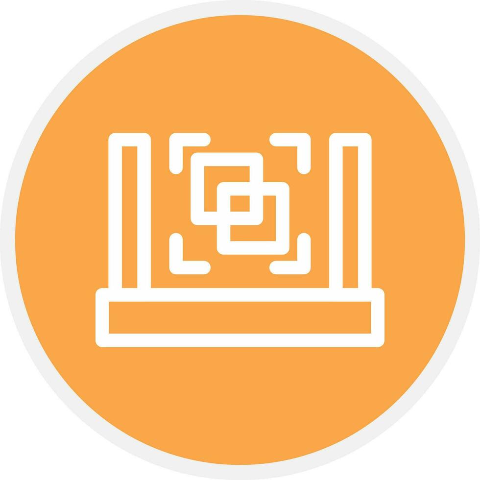 3D Scanner Creative Icon Design vector