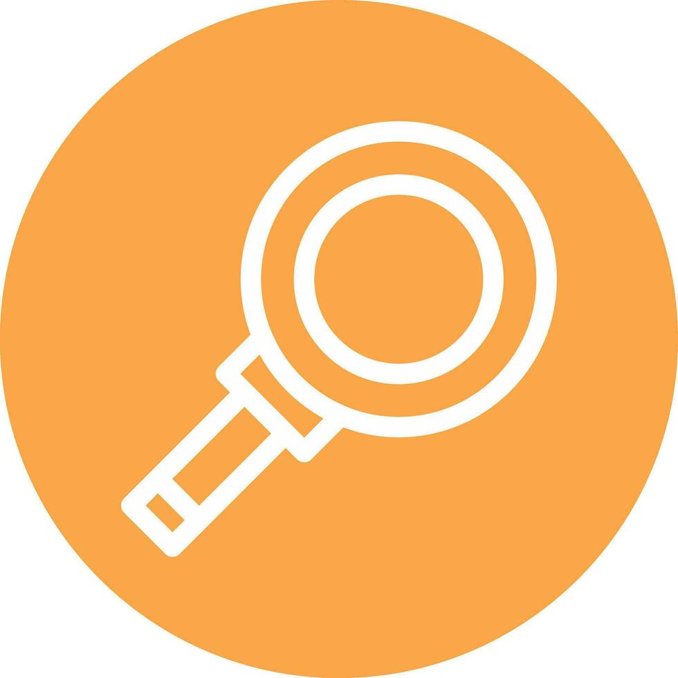 Magnifying Creative Icon Design vector