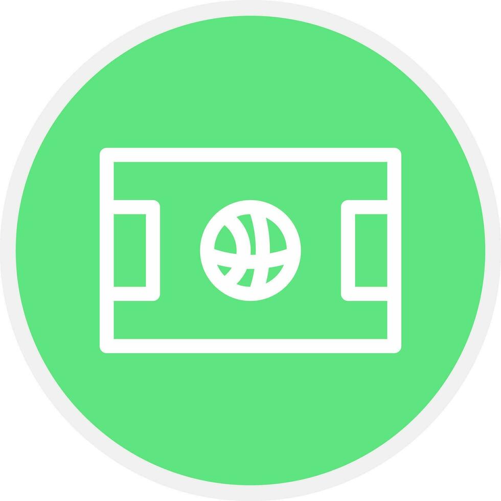 Basketball Court Creative Icon Design vector