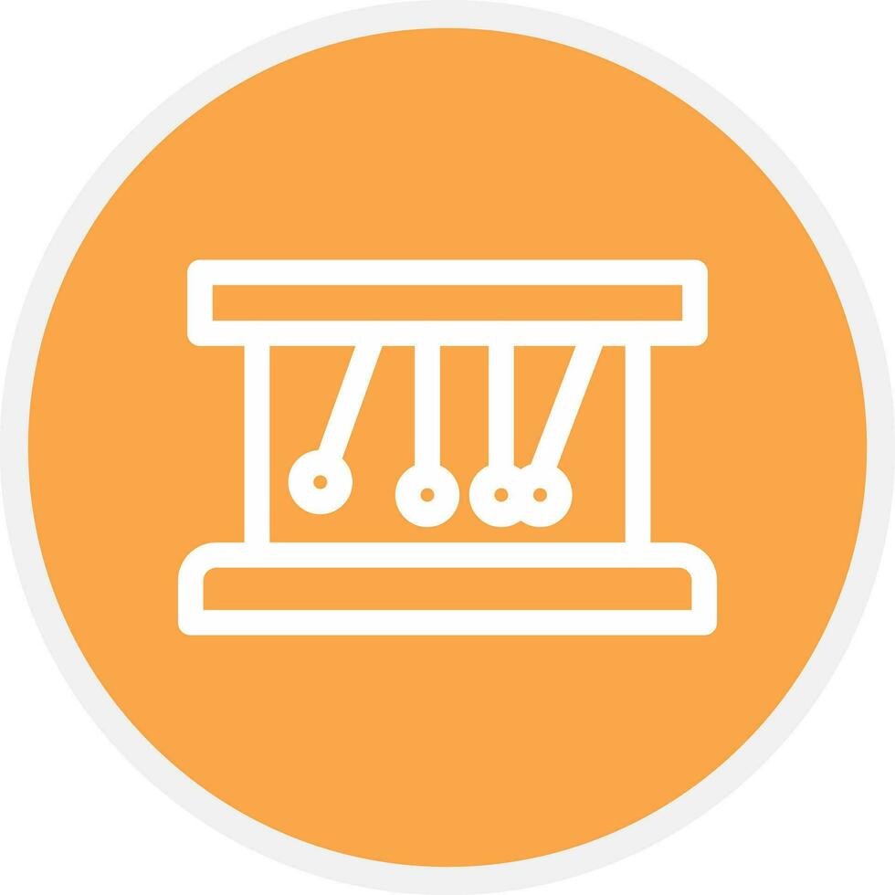 Newton Cradle Creative Icon Design vector