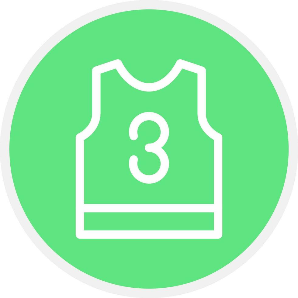 Basketball Jersey Creative Icon Design vector
