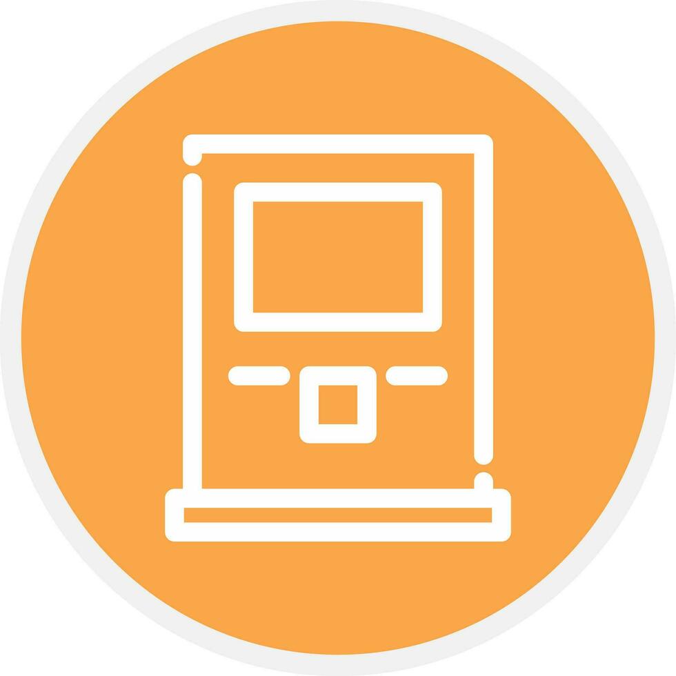 Atm Machine Creative Icon Design vector