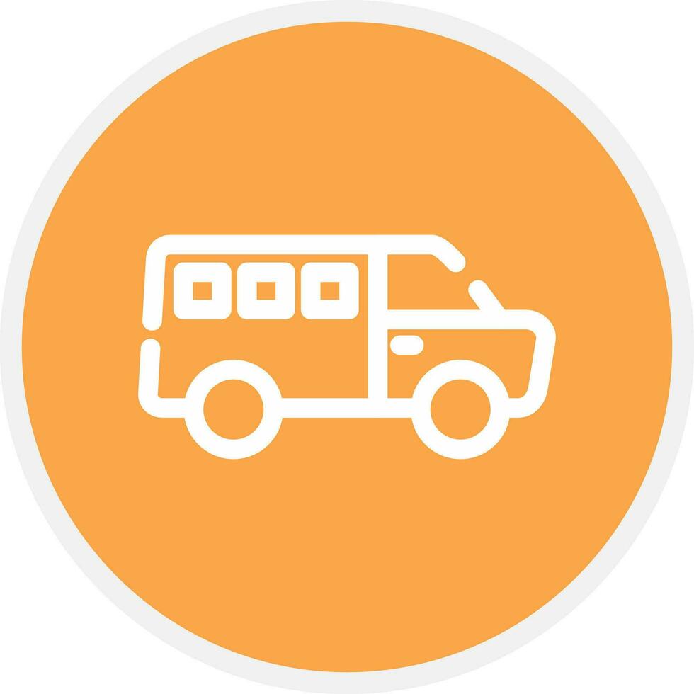 Minivan Creative Icon Design vector