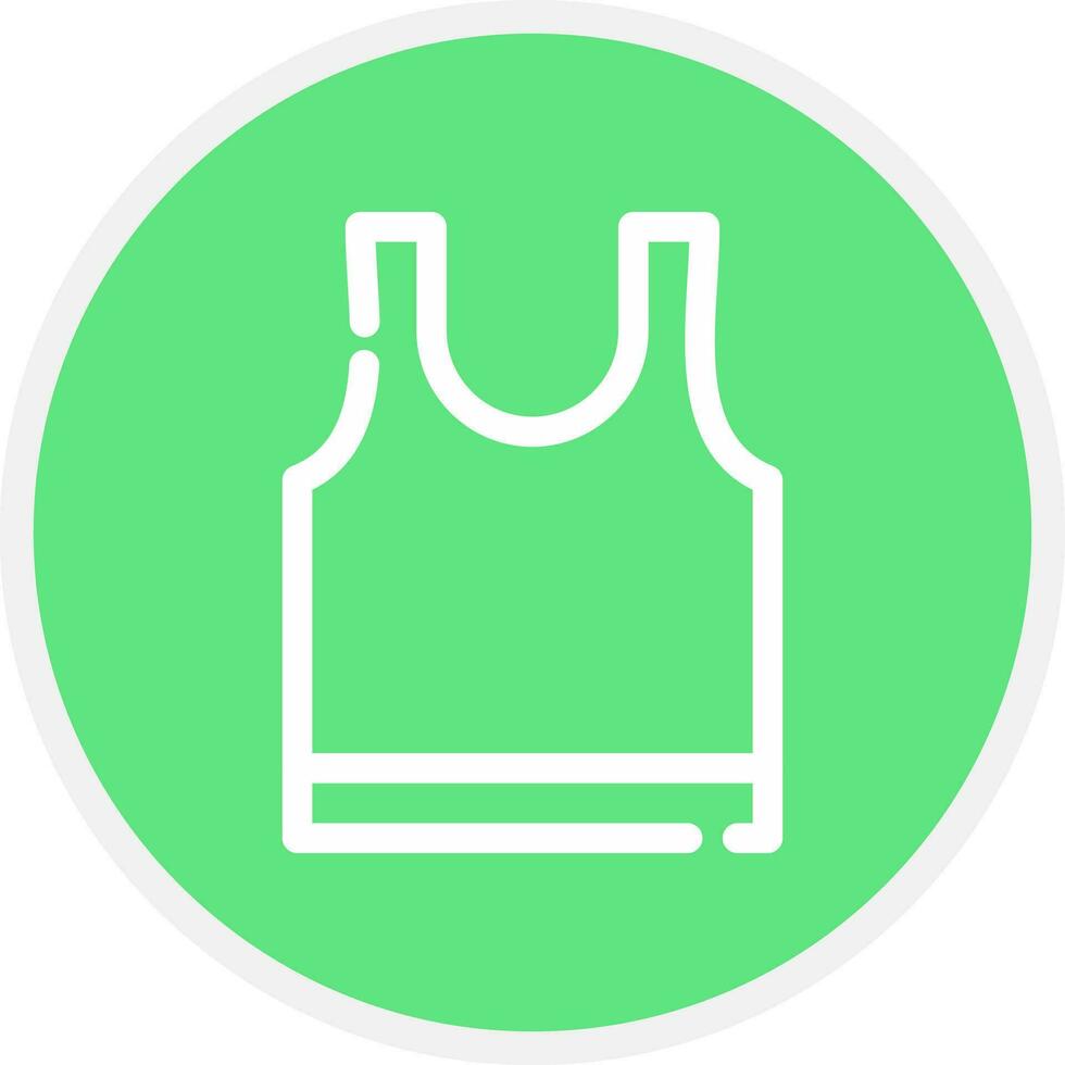 Tank Top Creative Icon Design vector