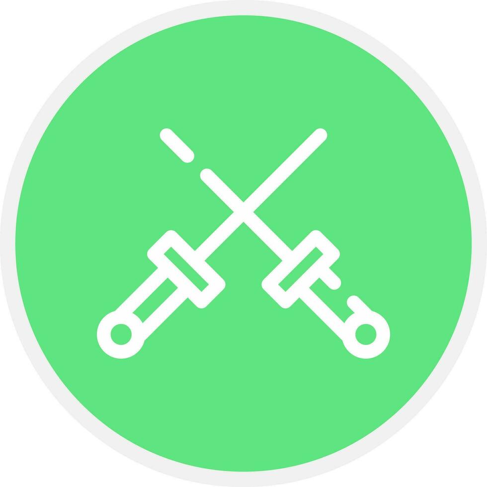 Fencing Creative Icon Design vector