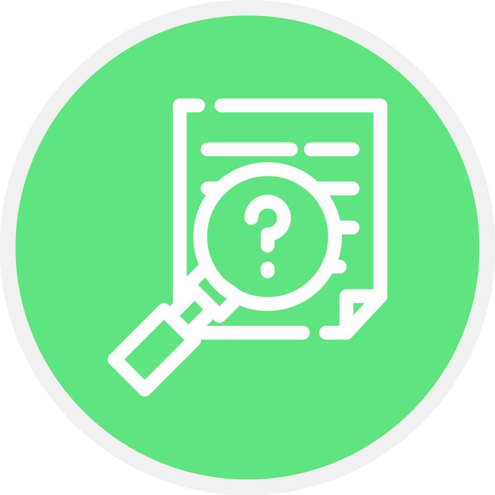 Investigation Creative Icon Design vector