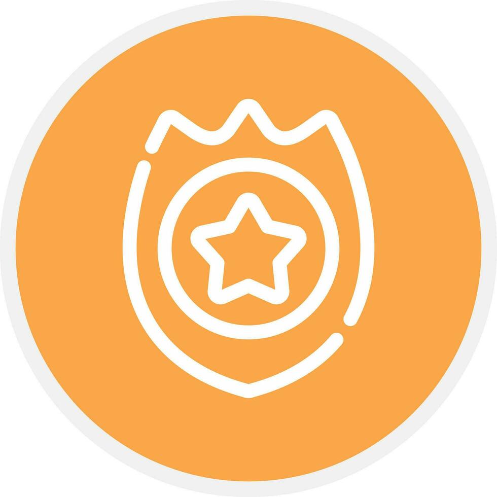 Police Badge Creative Icon Design vector