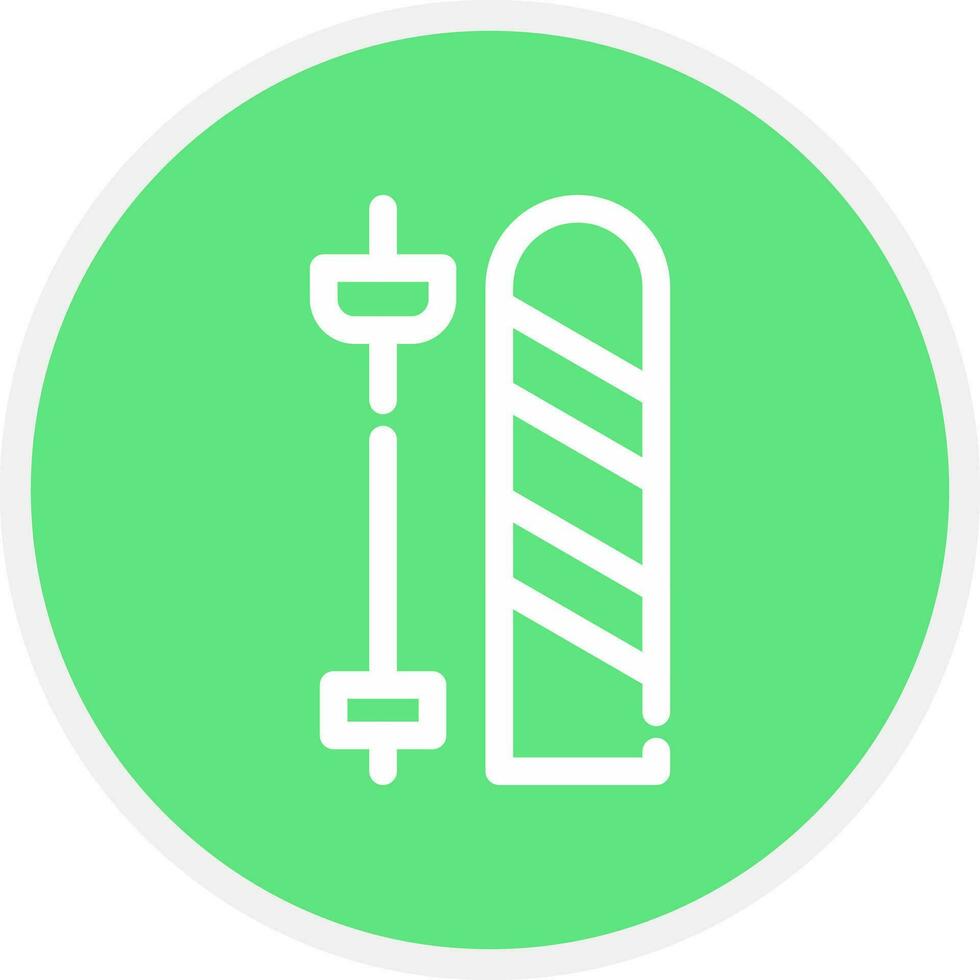 Skis Creative Icon Design vector