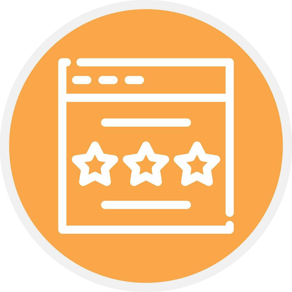 Rating Creative Icon Design vector